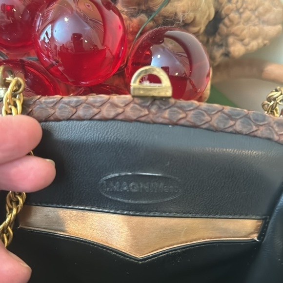 Magnin 🔥Sale🔥vintage python brown purse - Picture 8 of 13